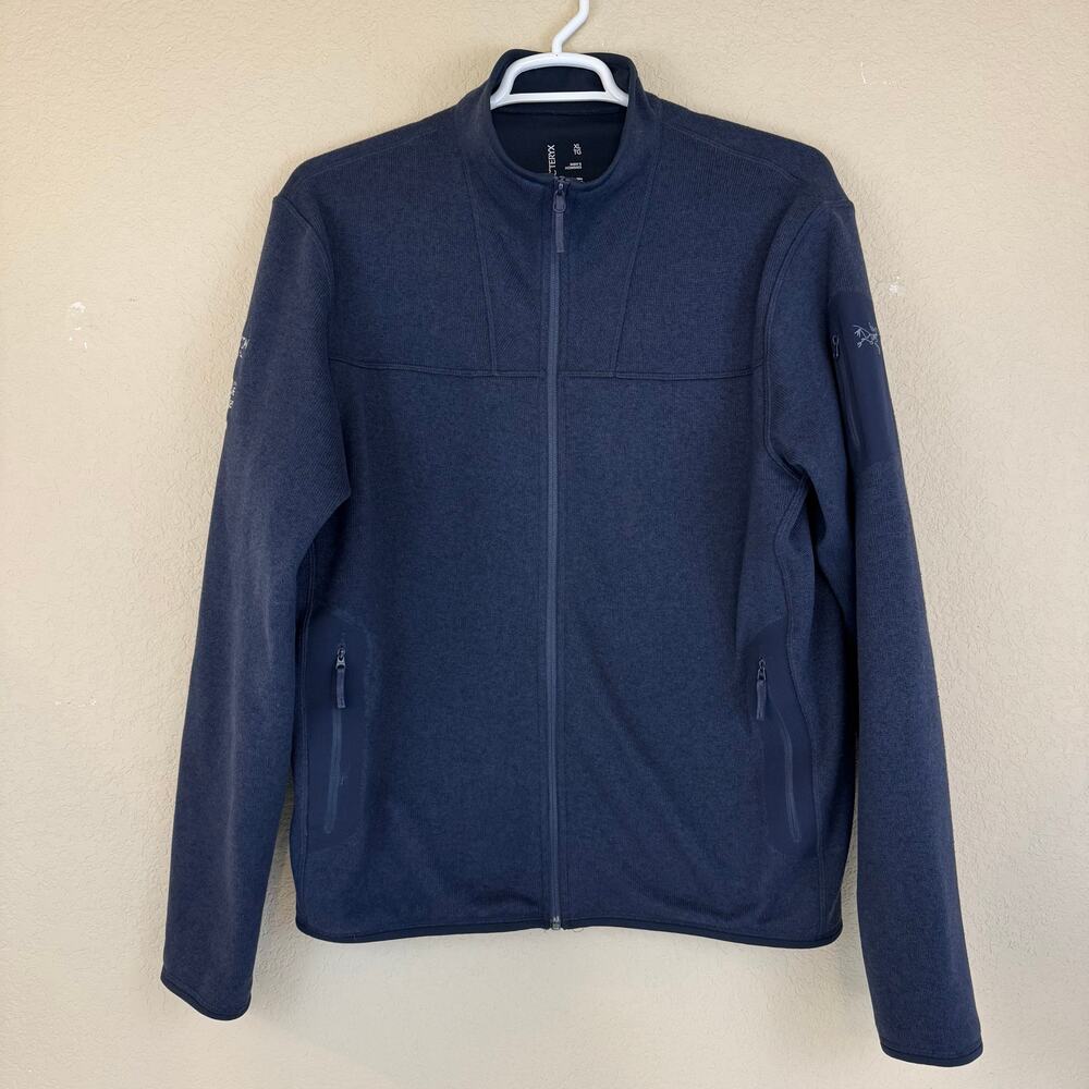 Arc’teryx Covert Cardigan Jacket Navy Blue Arcteryx Full Zip Embroidery Mens XL